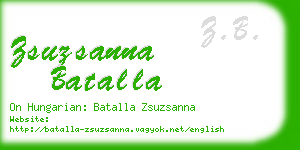 zsuzsanna batalla business card